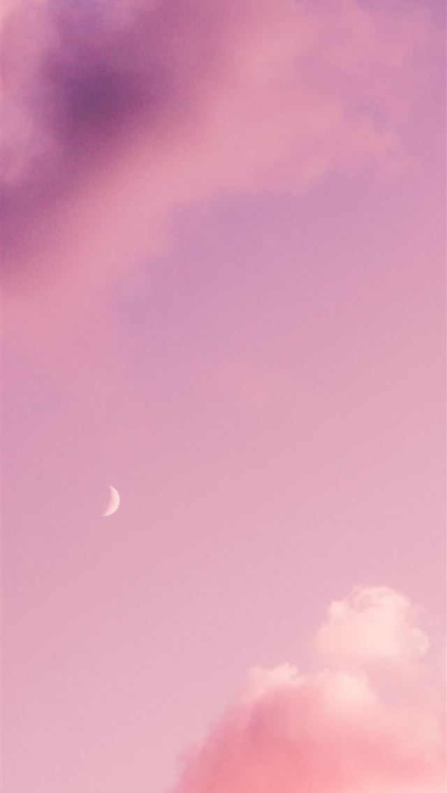1290x2796 Moon against purple sky - moon iPhone Wallpaper