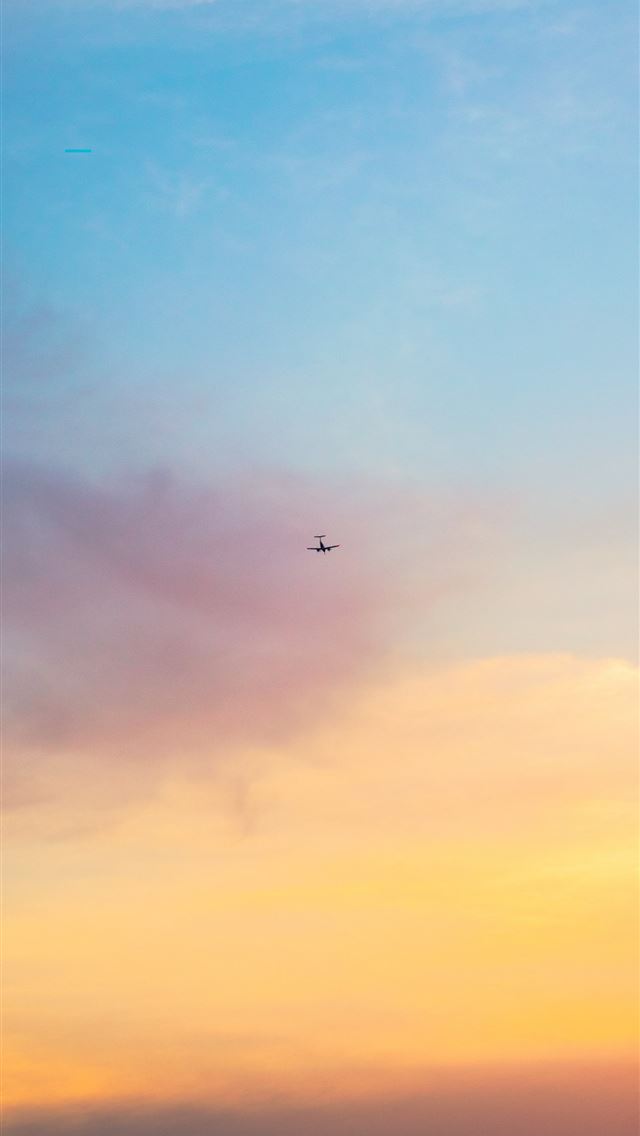 1290x2796 airplane flying in the sky during daytime -  iphone 14 Wallpaper