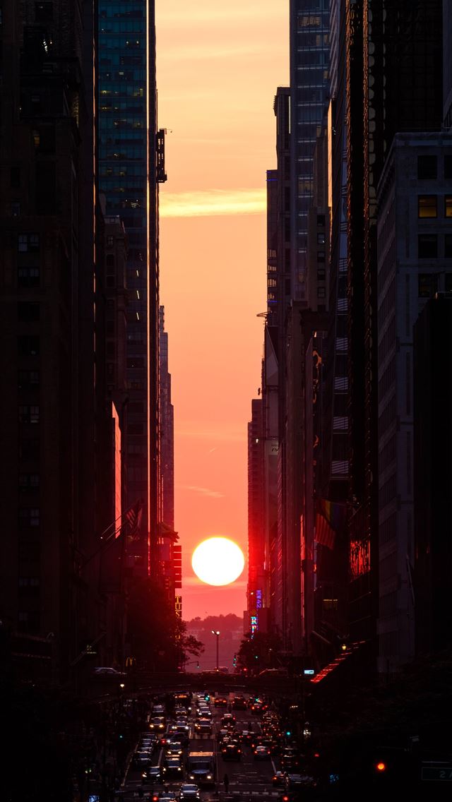 640x1136 silhouette of buildings -  iPhone Wallpaper