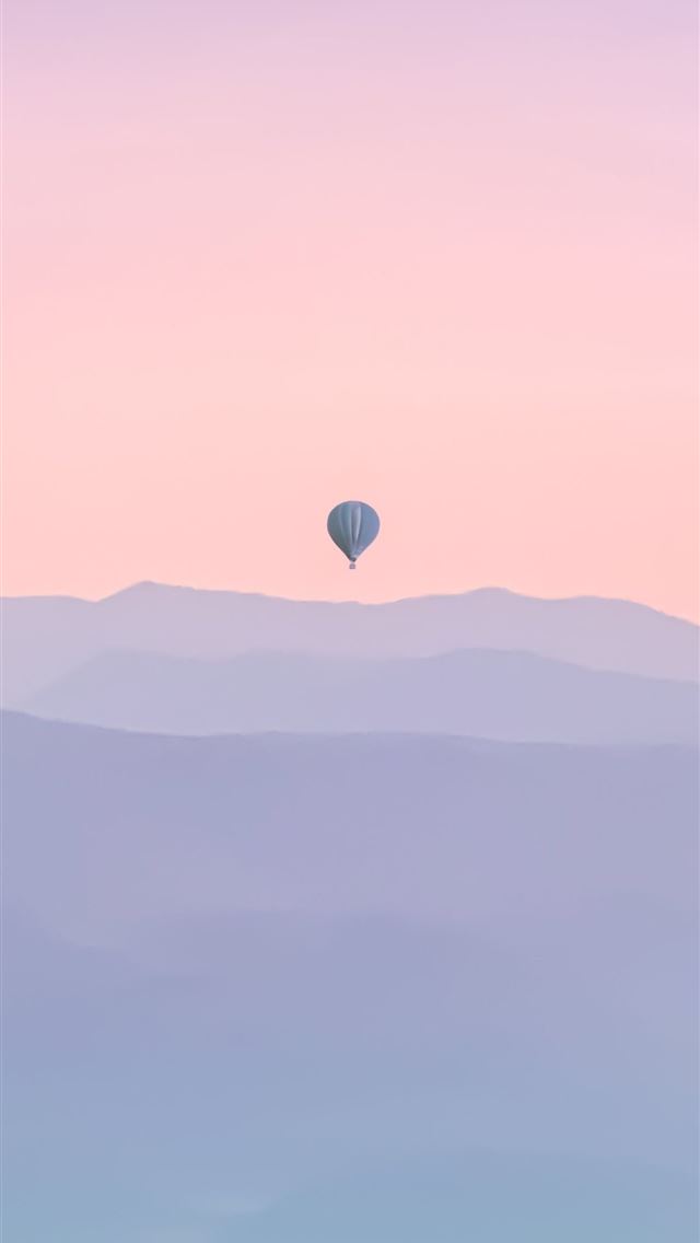 1290x2796 air balloon minimal morning - nature iPhone Wallpaper