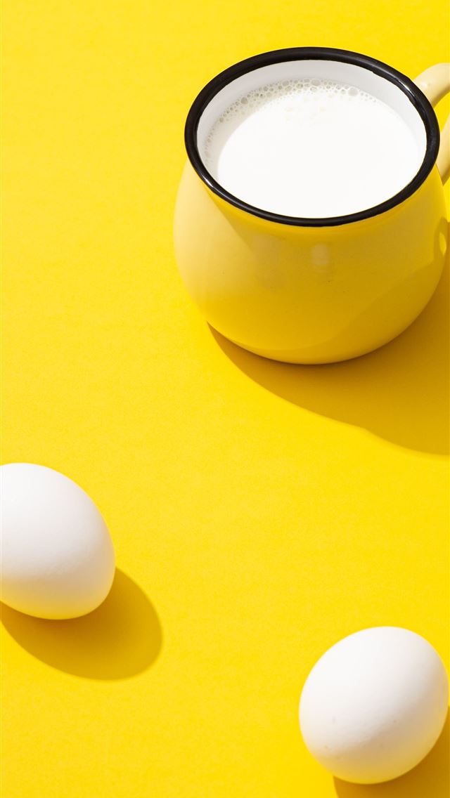 1290x2796 white ceramic mug with white egg - simple iPhone Wallpaper