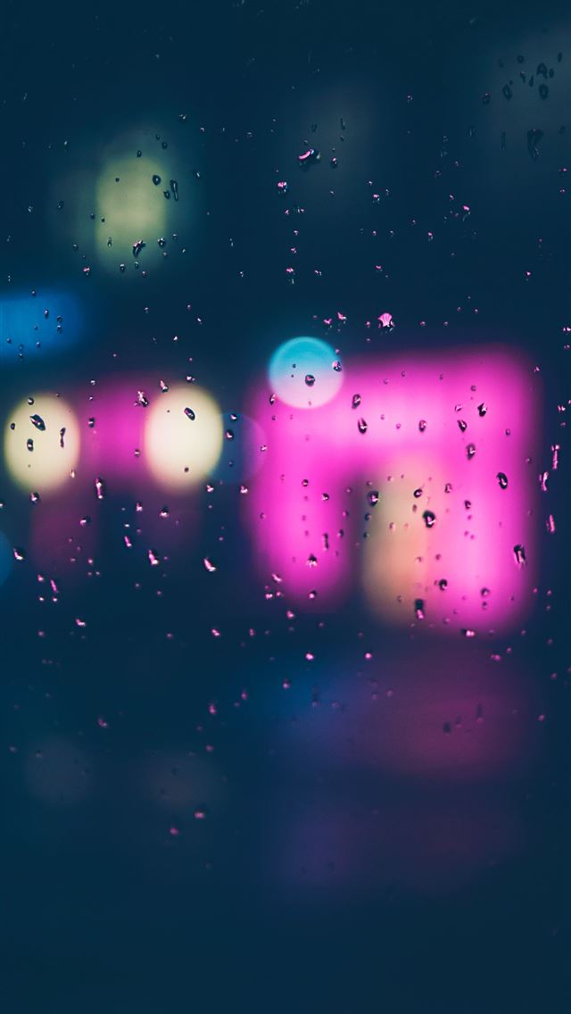 1290x2796 water droplets on mirror - night iPhone Wallpaper