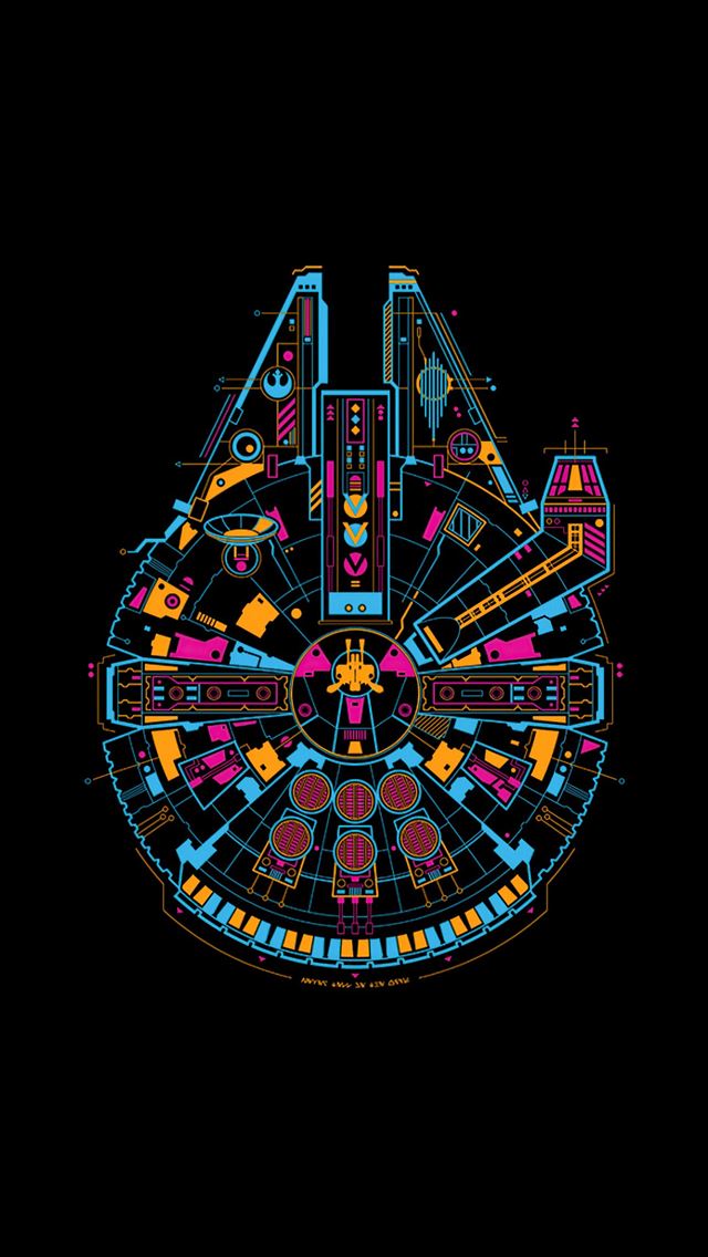 1290x2796 star wars ship minimal 4k -  iphone 14 Wallpaper