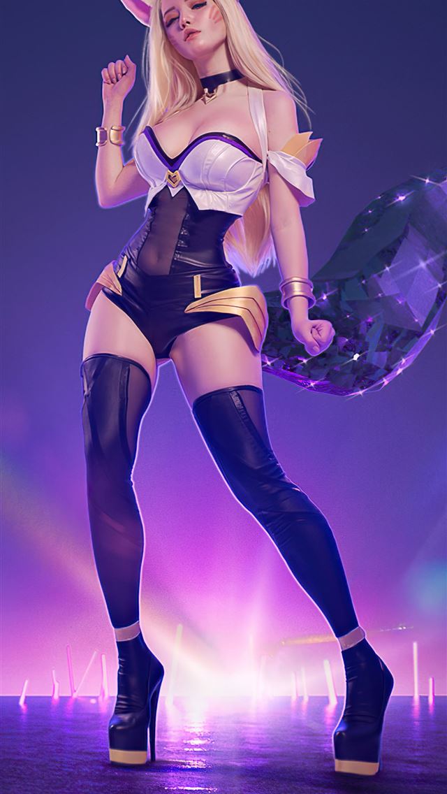 640x1136 ahri kda cosplay 5k -  iPhone Wallpaper