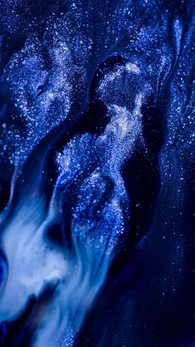 1290x2796 blue and white abstract painting -  iphone 14 Wallpaper