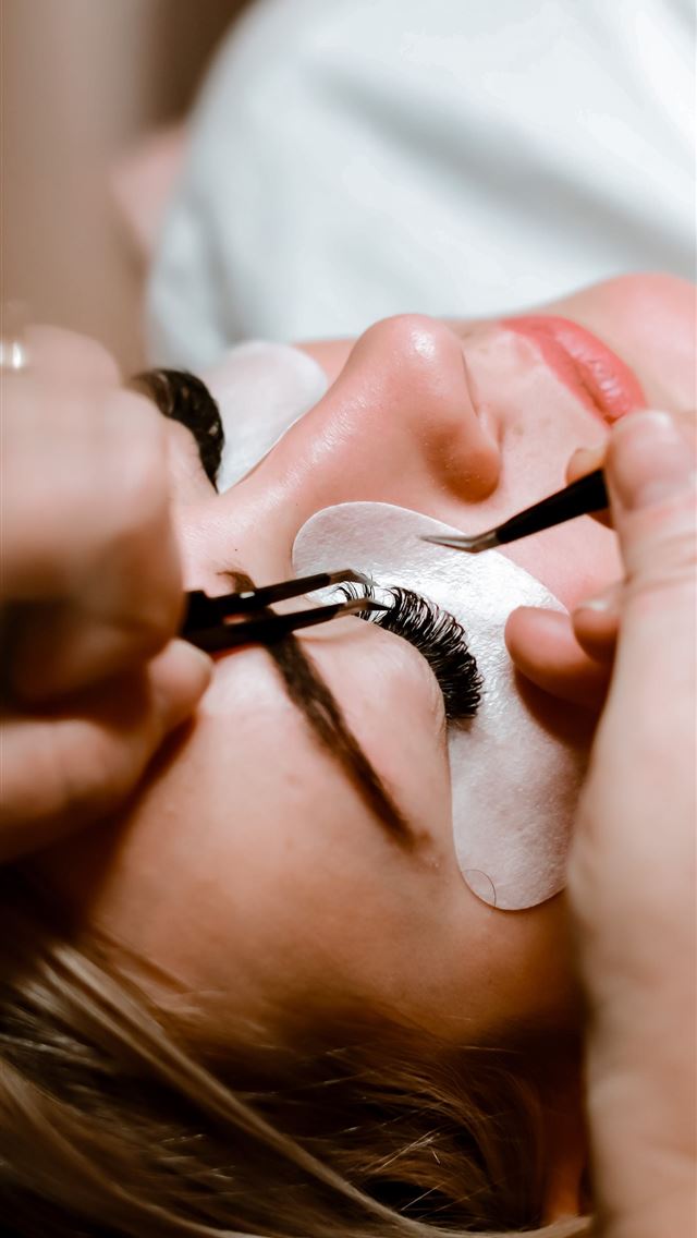 1290x2796 person holding black and silver scissors - makeup iPhone Wallpaper
