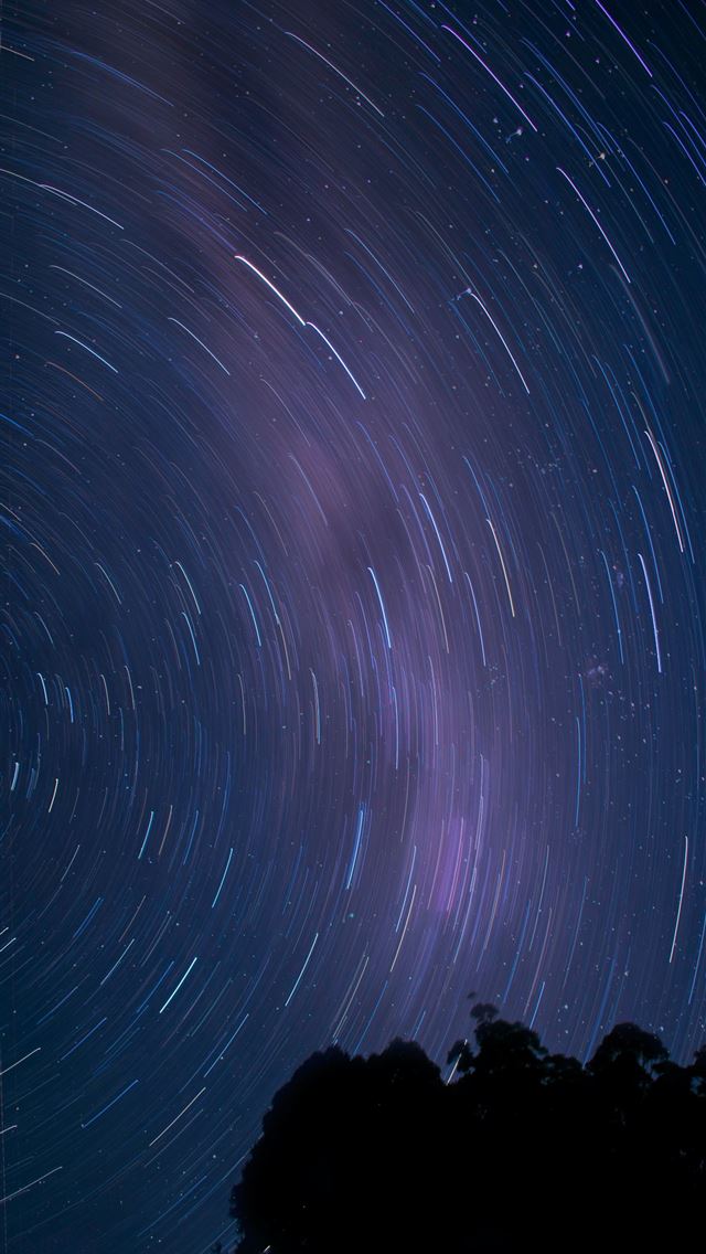 1290x2796 time lapse photography of sky - nebula iPhone Wallpaper