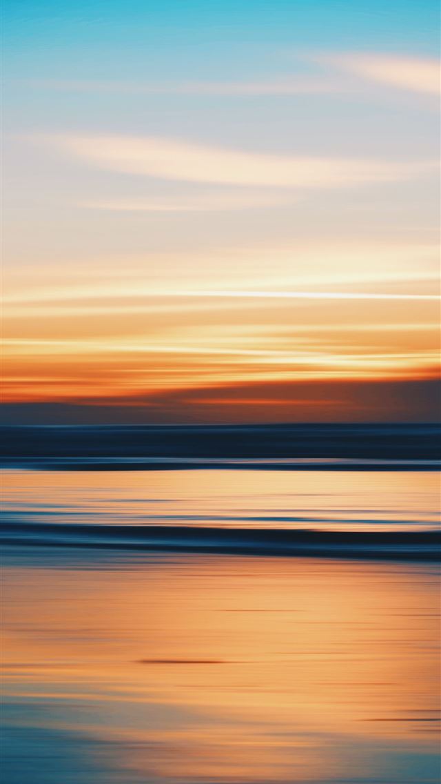 640x1136 orange and blue sky -  iPhone Wallpaper