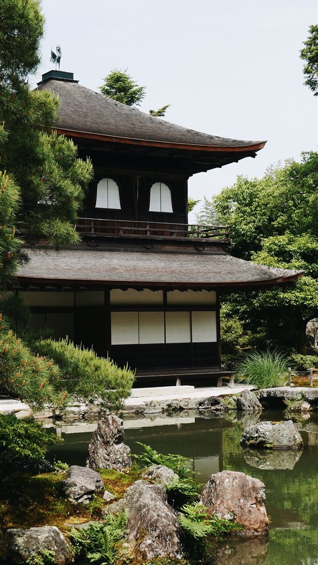 1290x2796 person taking picture of temple - japan iPhone Wallpaper