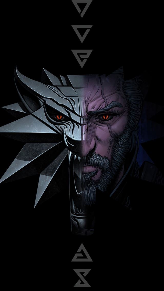 1290x2796 the witcher minimal 5k - games iPhone Wallpaper