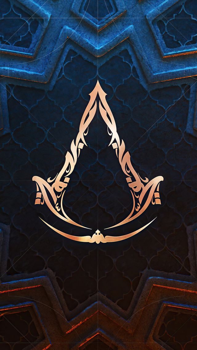 1290x2796 assassins creed mirage logo - games iPhone Wallpaper