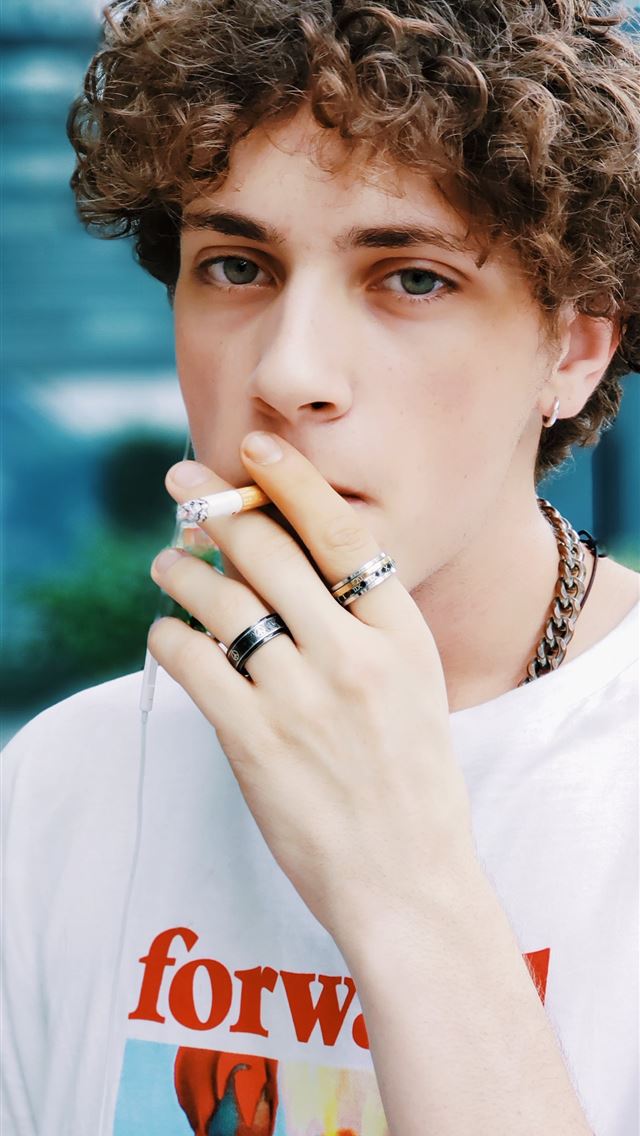 1290x2796 selective focus photography of man smoking - smoke iPhone Wallpaper