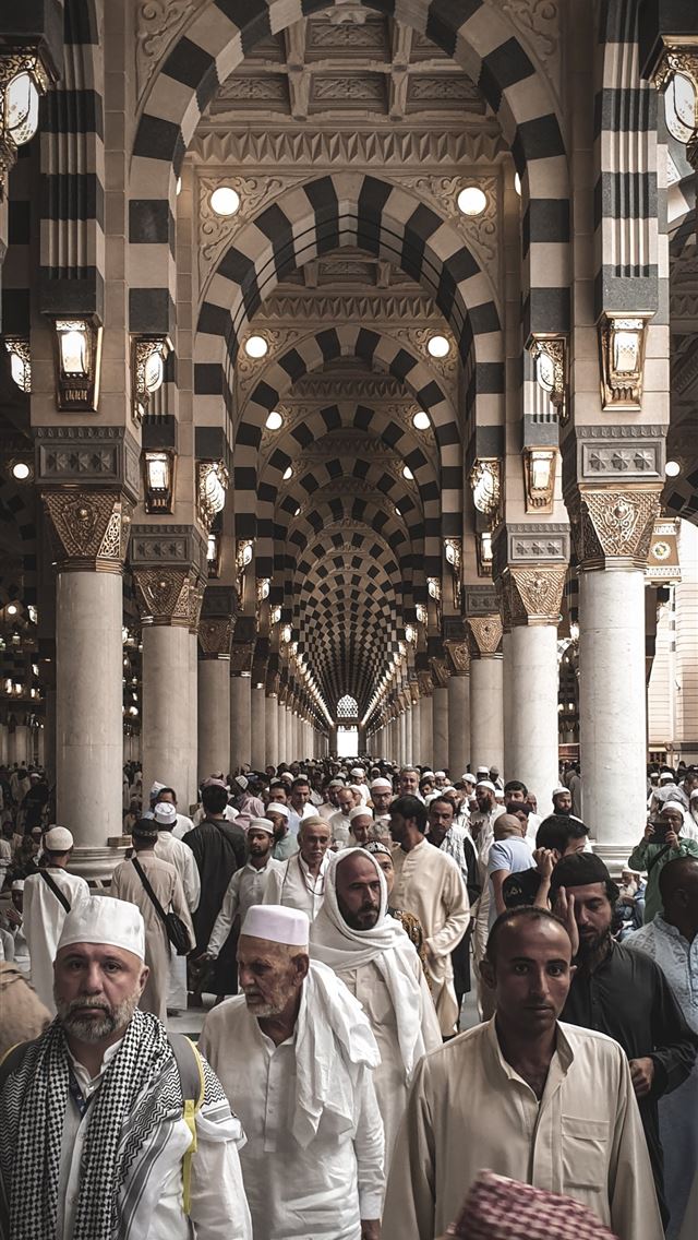 1290x2796 people walking inside building -  iphone 14 Wallpaper