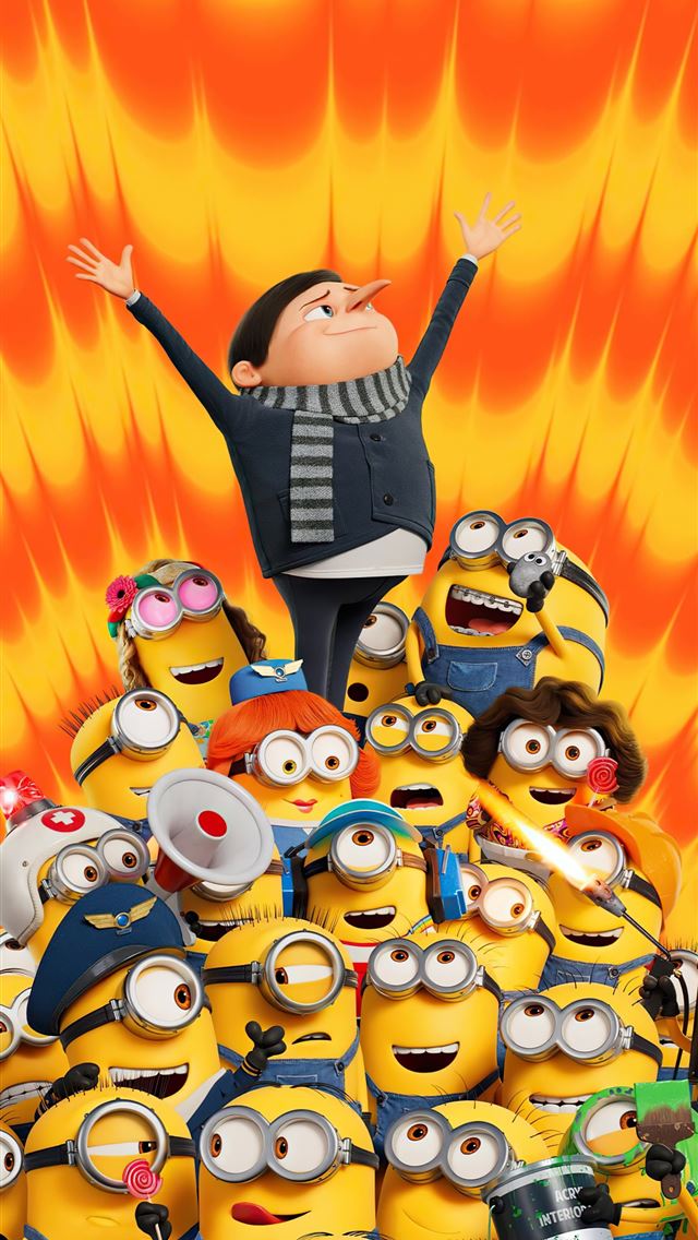 1290x2796 minions the rise of gru 2022 - movies iPhone Wallpaper