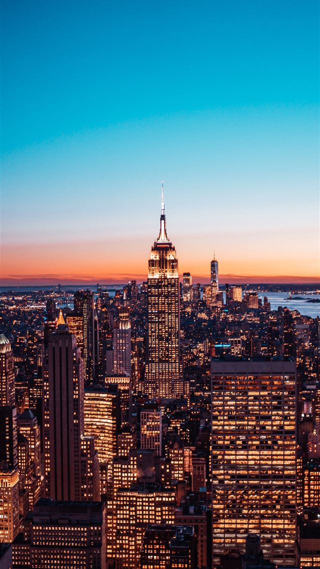 1290x2796 aerial view of city buildings during night time - city iPhone Wallpaper