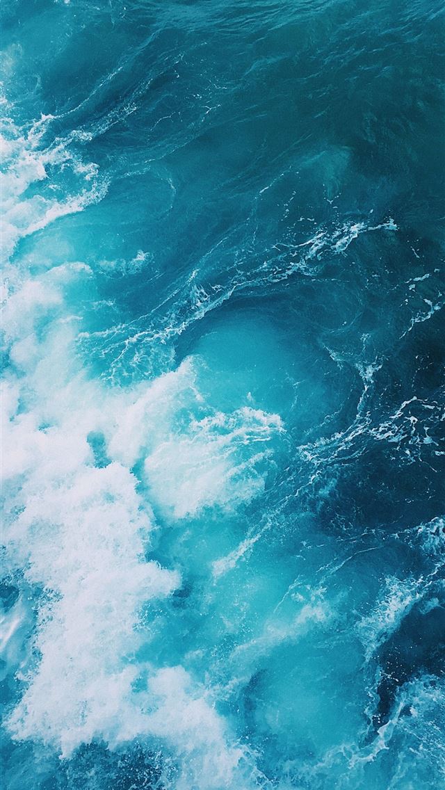 1290x2796 sea waves -  iPhone Wallpaper