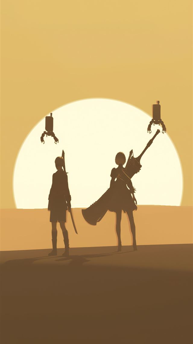 1290x2796 nier automata minimal 5k -  iphone 14 Wallpaper