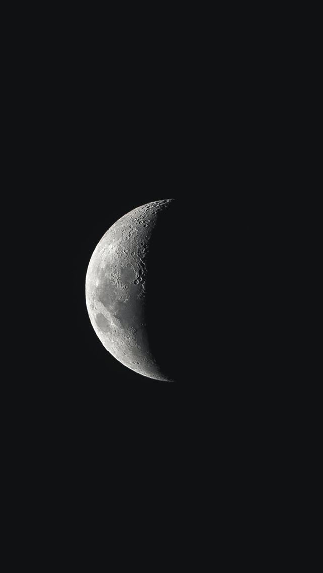 1290x2796 Full Moon in Dark Night Sky -  iphone 14 Wallpaper