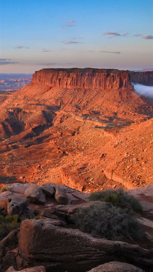 1290x2796 dawn at grand view point canyonlands national park -  iphone 14 Wallpaper