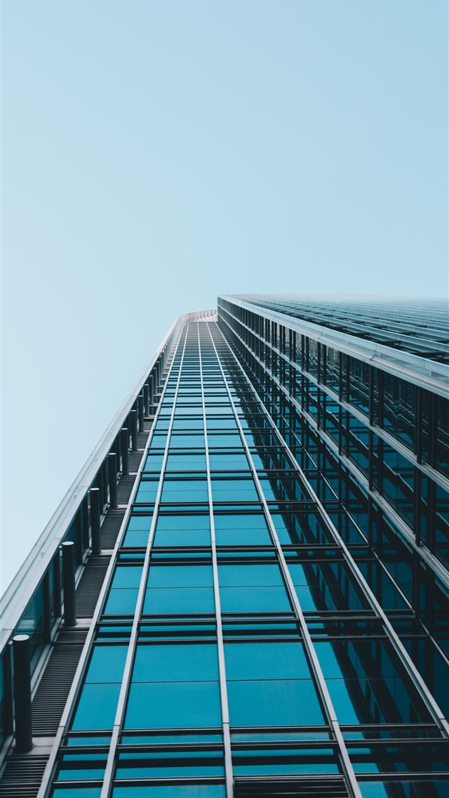 1290x2796 low angle photography of clear glass high rise bui... - building iPhone Wallpaper