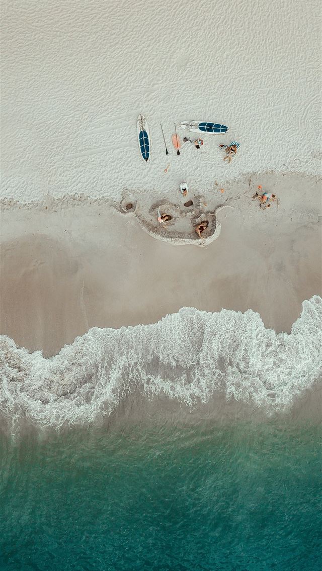 1290x2796 aerial photo of people lying on seashore near kaya... - beach iPhone Wallpaper