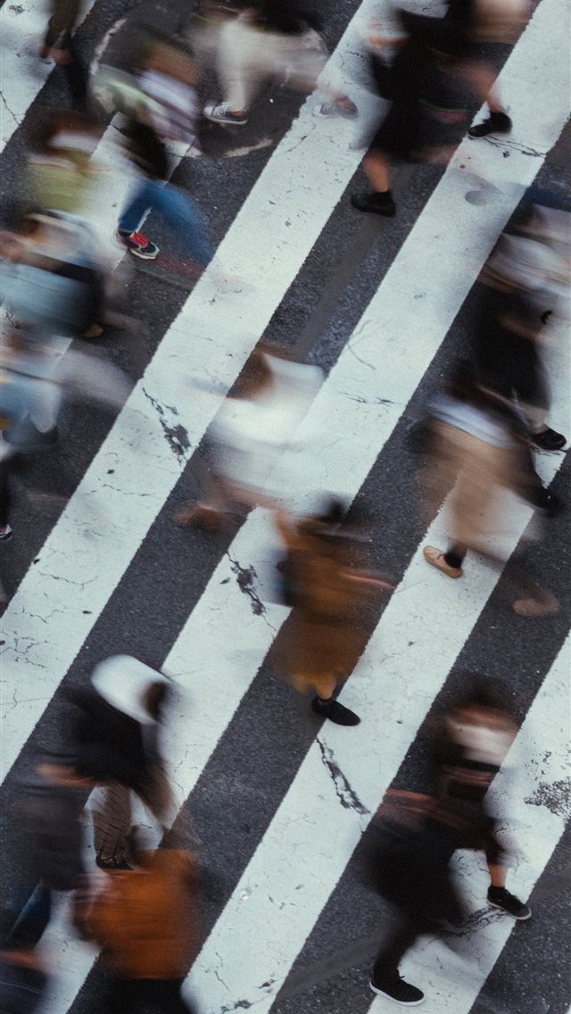 1290x2796 people walking on pedestrian lane during daytime - road iPhone Wallpaper