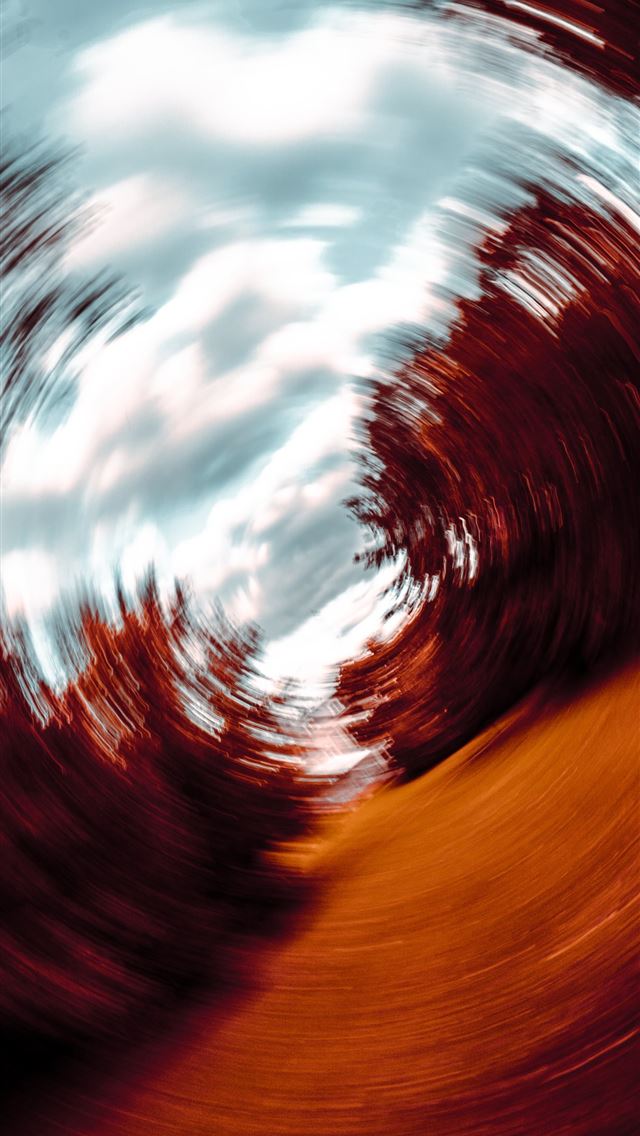 1290x2796 white and brown abstract painting - circle iPhone Wallpaper
