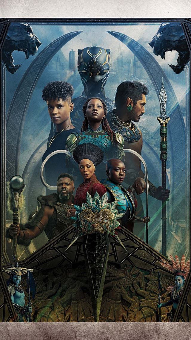 1290x2796 black panther wakanda forever 2022 8k -  iphone 14 Wallpaper