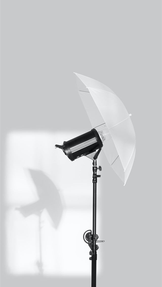 1290x2796 black and white studio umbrella -  iphone 14 Wallpaper
