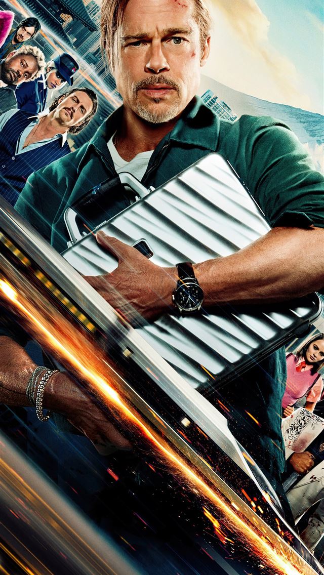 1290x2796 bullet train 2022 - movies iPhone Wallpaper