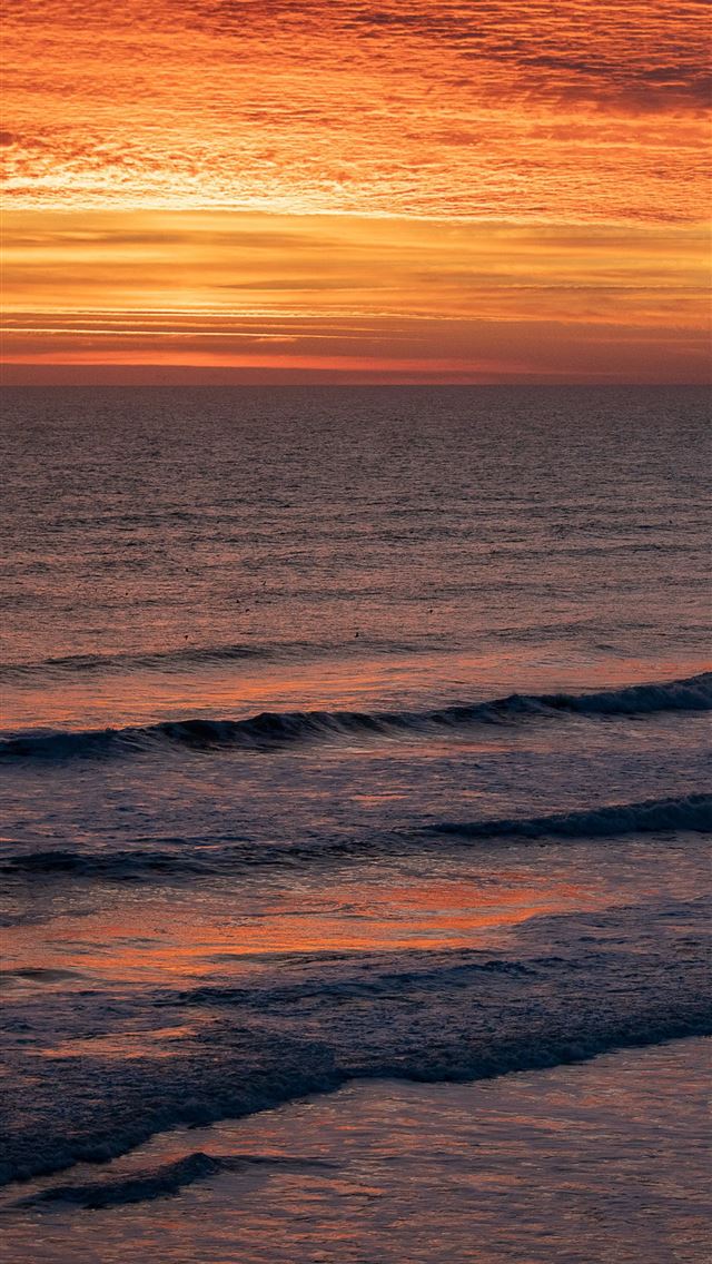 1290x2796 dawn over daytona beach - nature iPhone Wallpaper