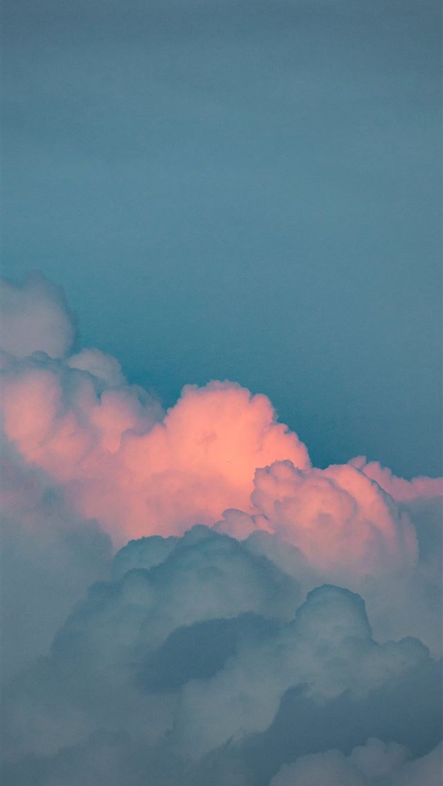 1290x2796 white clouds in blue sky - cloud iPhone Wallpaper