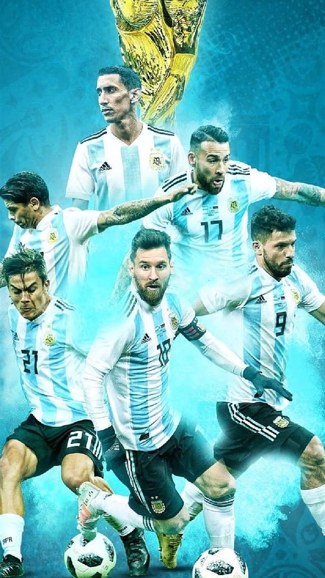 1125x2436 argentina national football team trophy - fifa 2022 iPhone Wallpaper