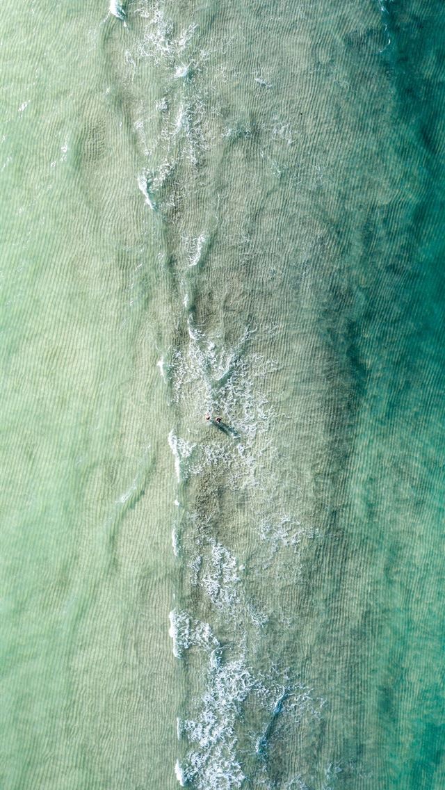 1290x2796 a bird's eye view of a body of water - mountain iPhone Wallpaper