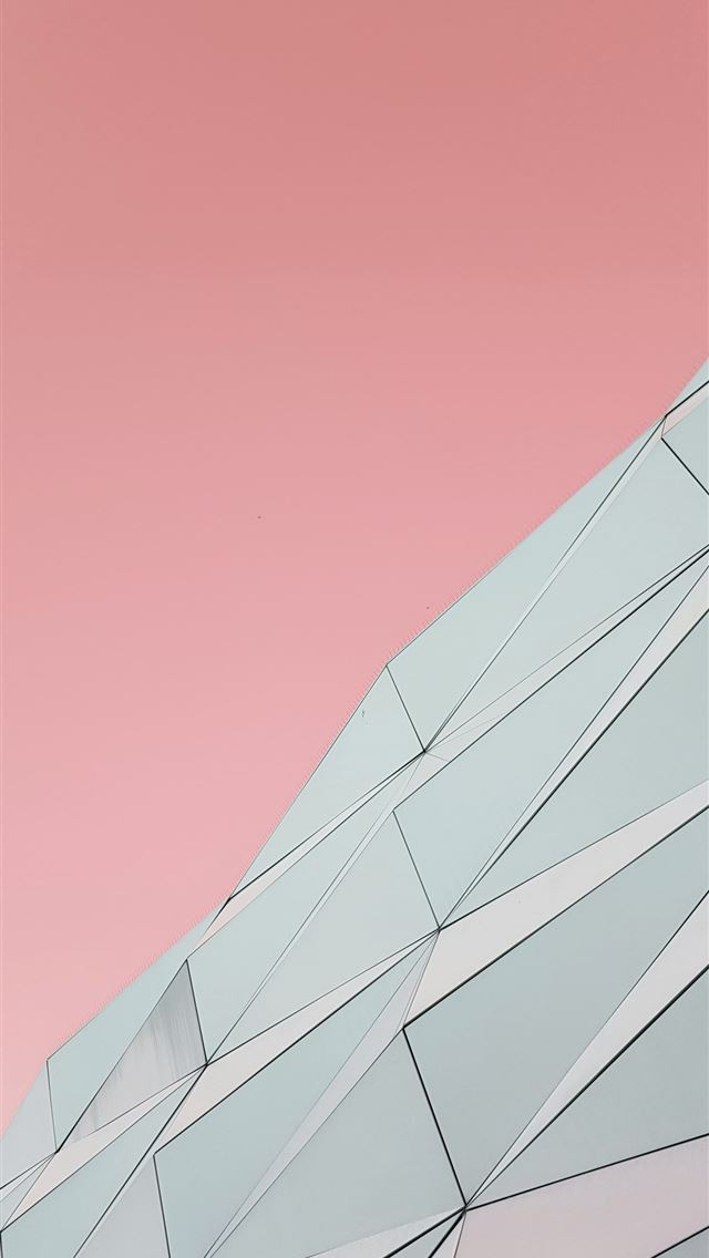 1290x2796 a building with a pink sky in the background - geometric iPhone Wallpaper