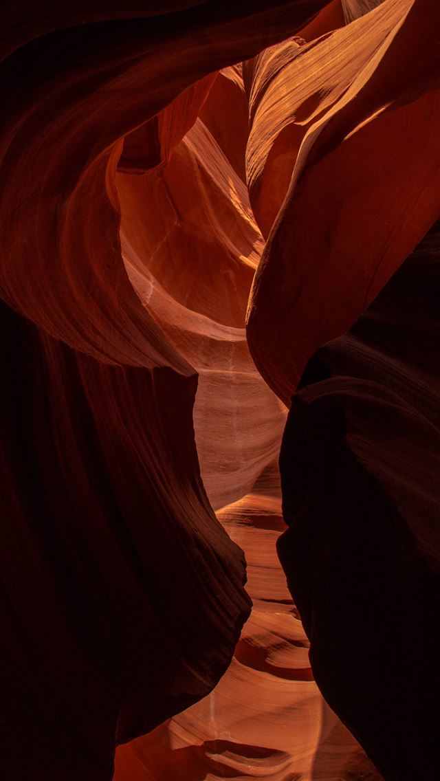 1290x2796 a narrow slot in the side of a canyon - desert iPhone Wallpaper