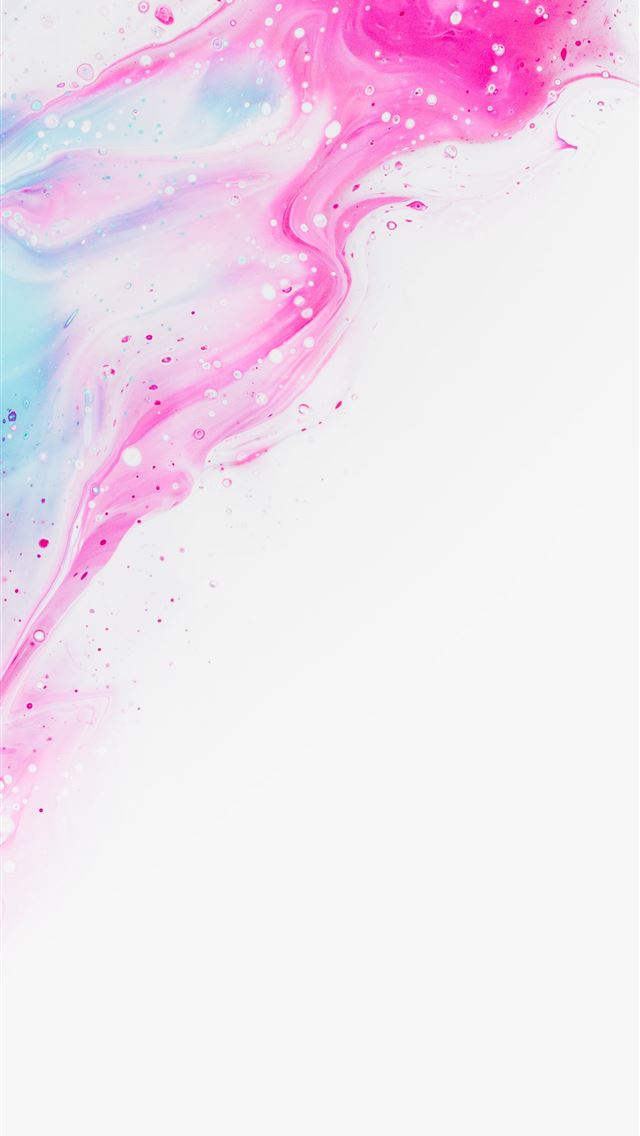 1290x2796 a white background with pink and blue paint - pink iPhone Wallpaper