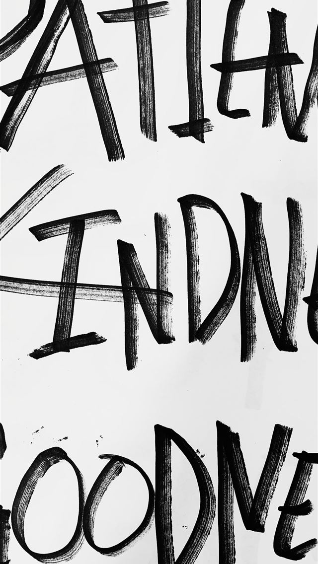 1290x2796 patience kindness goodness text - fruit iPhone Wallpaper