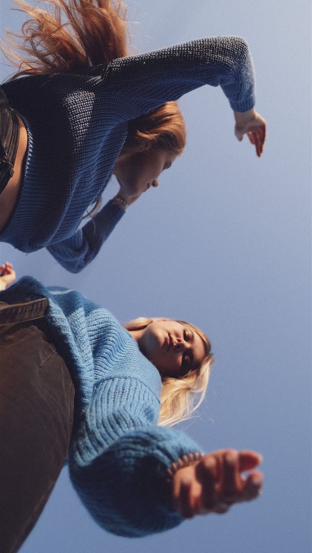 1290x2796 2 women standing on brown field during daytime - girls iPhone Wallpaper
