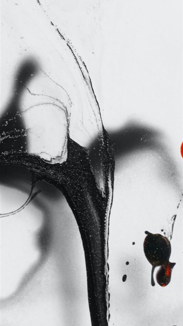 1290x2796 a black and white photo of a red object - abstract iPhone Wallpaper