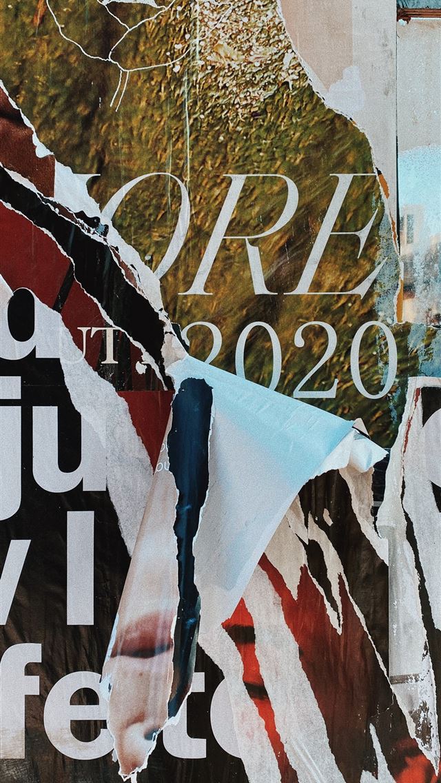 1290x2796 a close up of a street sign with a torn up america... - paper iPhone Wallpaper