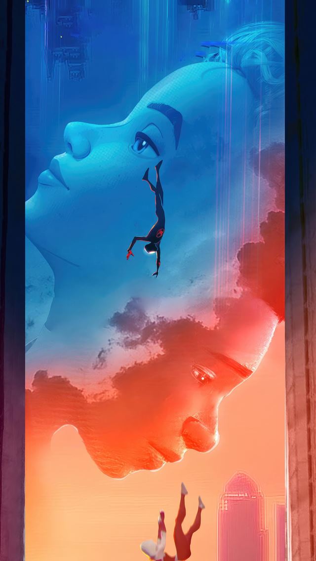 1290x2796 spiderman across the spider verse 4k 2023 - movies iPhone Wallpaper