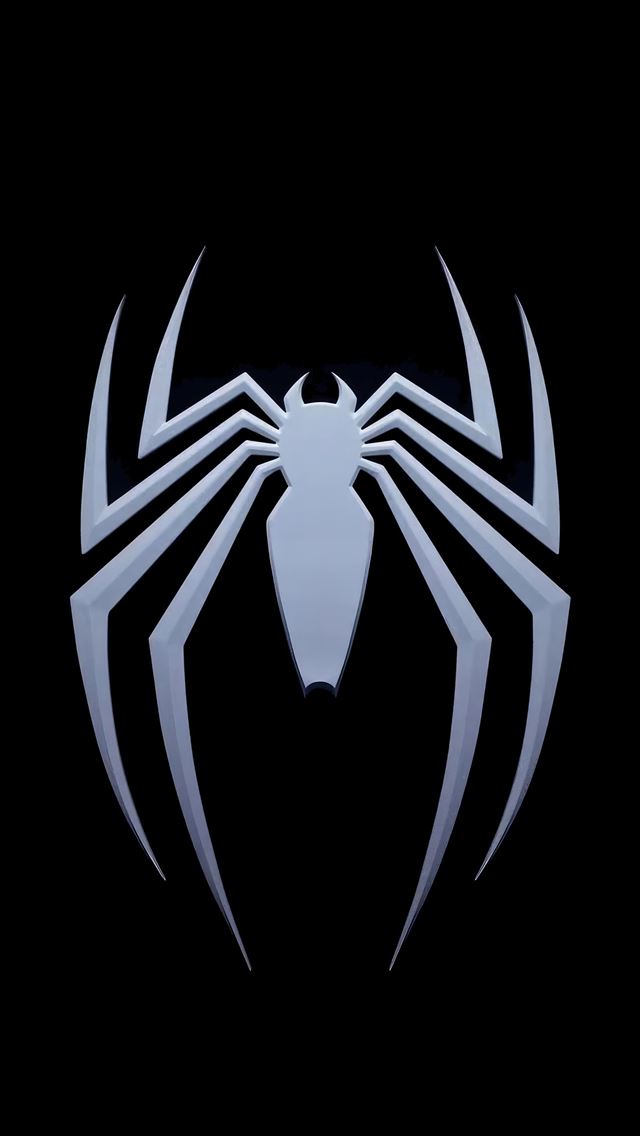 1290x2796 marvels spider man 2 logo 8k -  iphone 14 Wallpaper