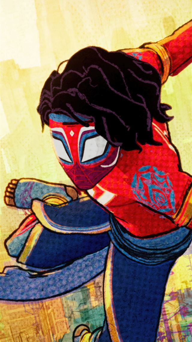 1290x2796 pavitr prabhakar in spiderman across the spider ve... - movies iPhone Wallpaper