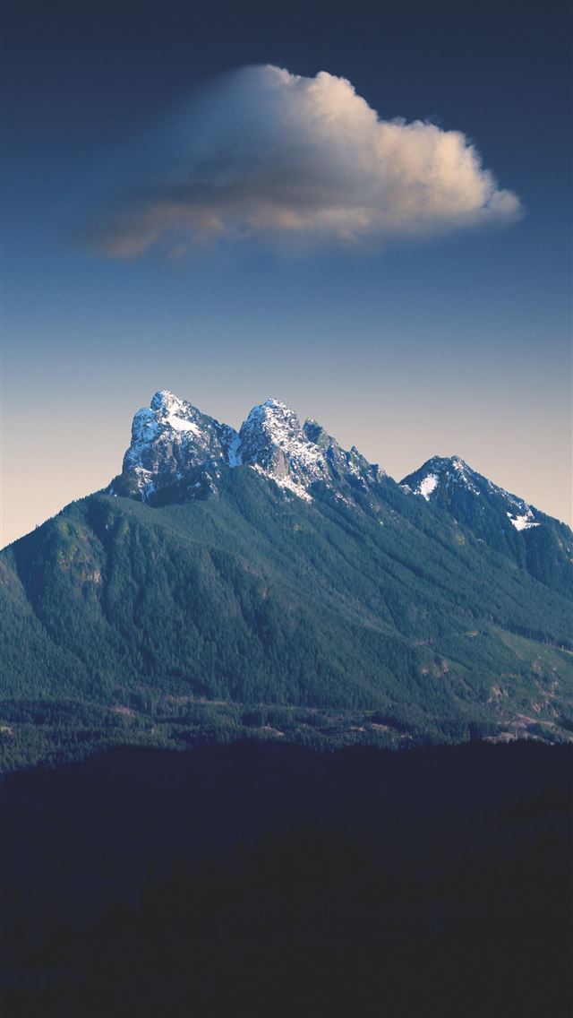 1290x2796 green mountain under white clouds during daytime - mountain iPhone Wallpaper