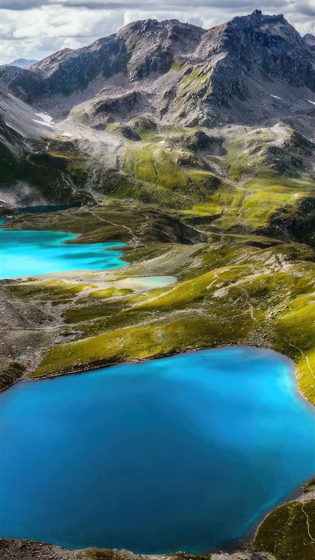 1290x2796 silvretta alps and lake switzerland - nature iPhone Wallpaper
