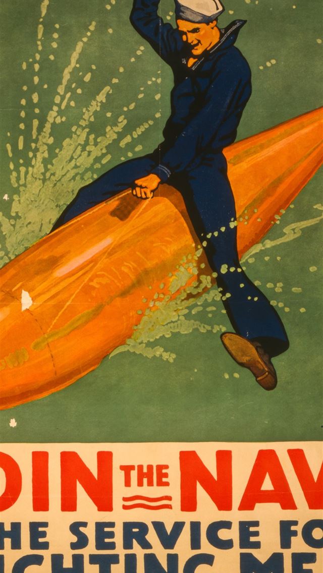 1290x2796 Join the Navy World War I poster  - illustration iPhone Wallpaper