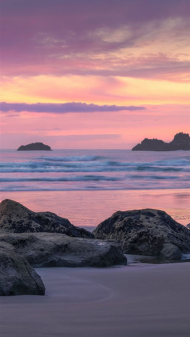 1290x2796 dawn at kairakau beach - nature iPhone Wallpaper