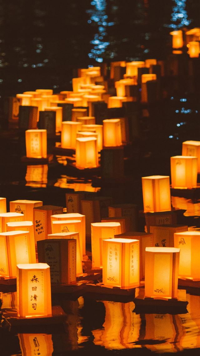 1290x2796 white and black candles on black surface - summer iPhone Wallpaper