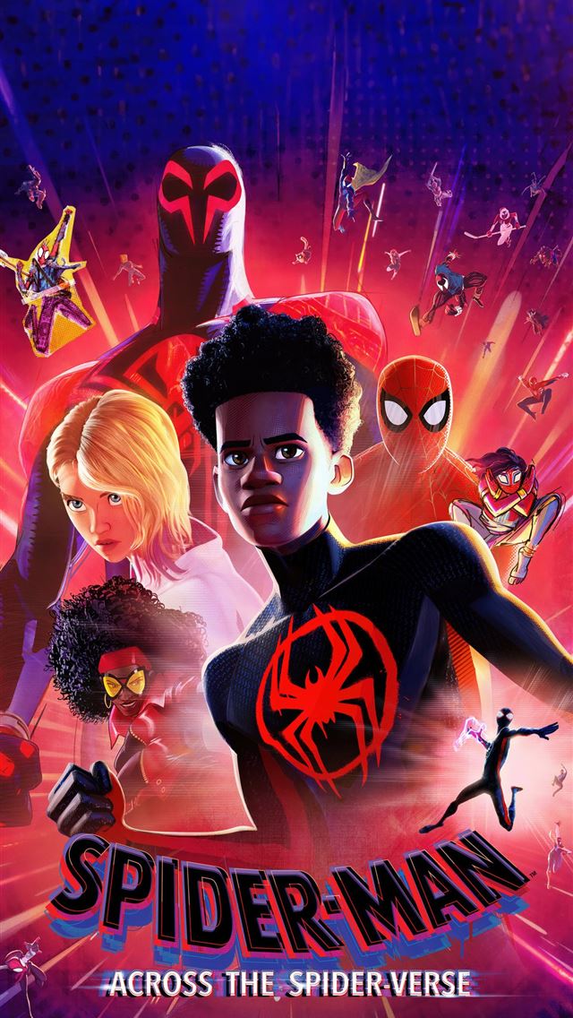 1290x2796 spiderman across the spiderverse 2023 5k - movies iPhone Wallpaper